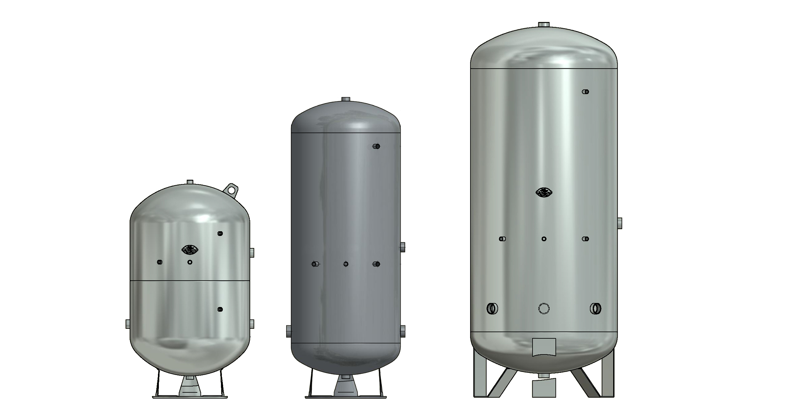 Cold water tanks (galvanized / glasslined)